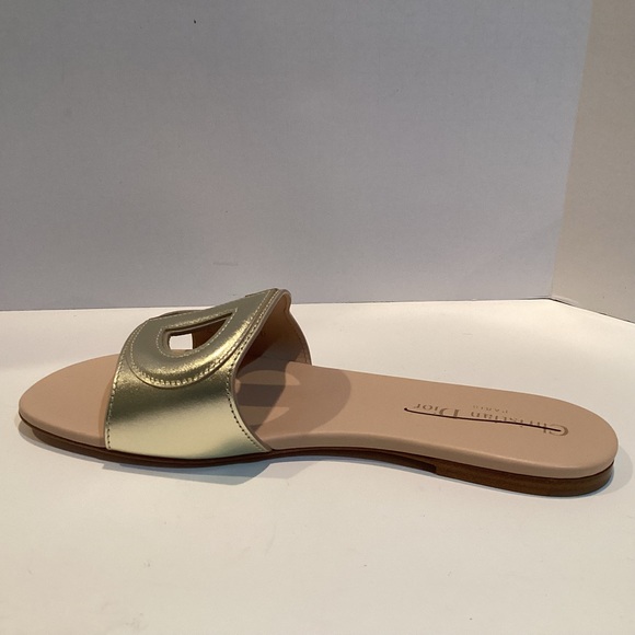 CHRISTIAN DIOR SANDAL -D- CLUB LIGHT GOLD SANDAL - Picture 6 of 12